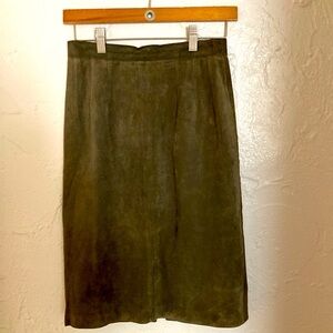 Vintage Maxima for Neiman Marcus suede pencil skirt size 4